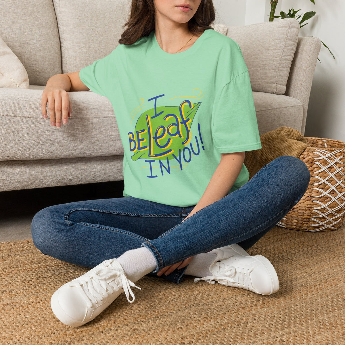 “I Beleaf In You” Plant Pun Tee