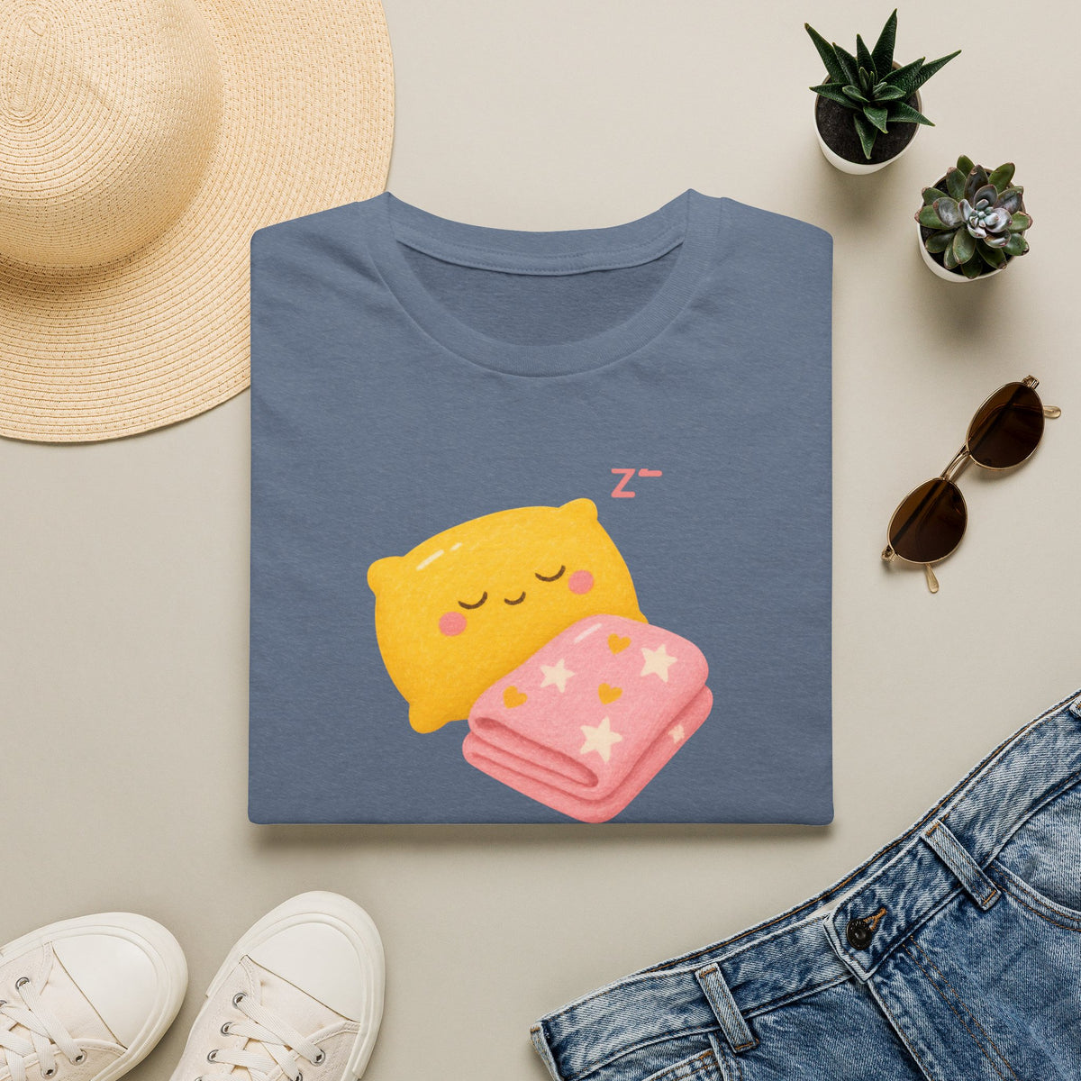 Kawaii Sleeping Pillow T-Shirt