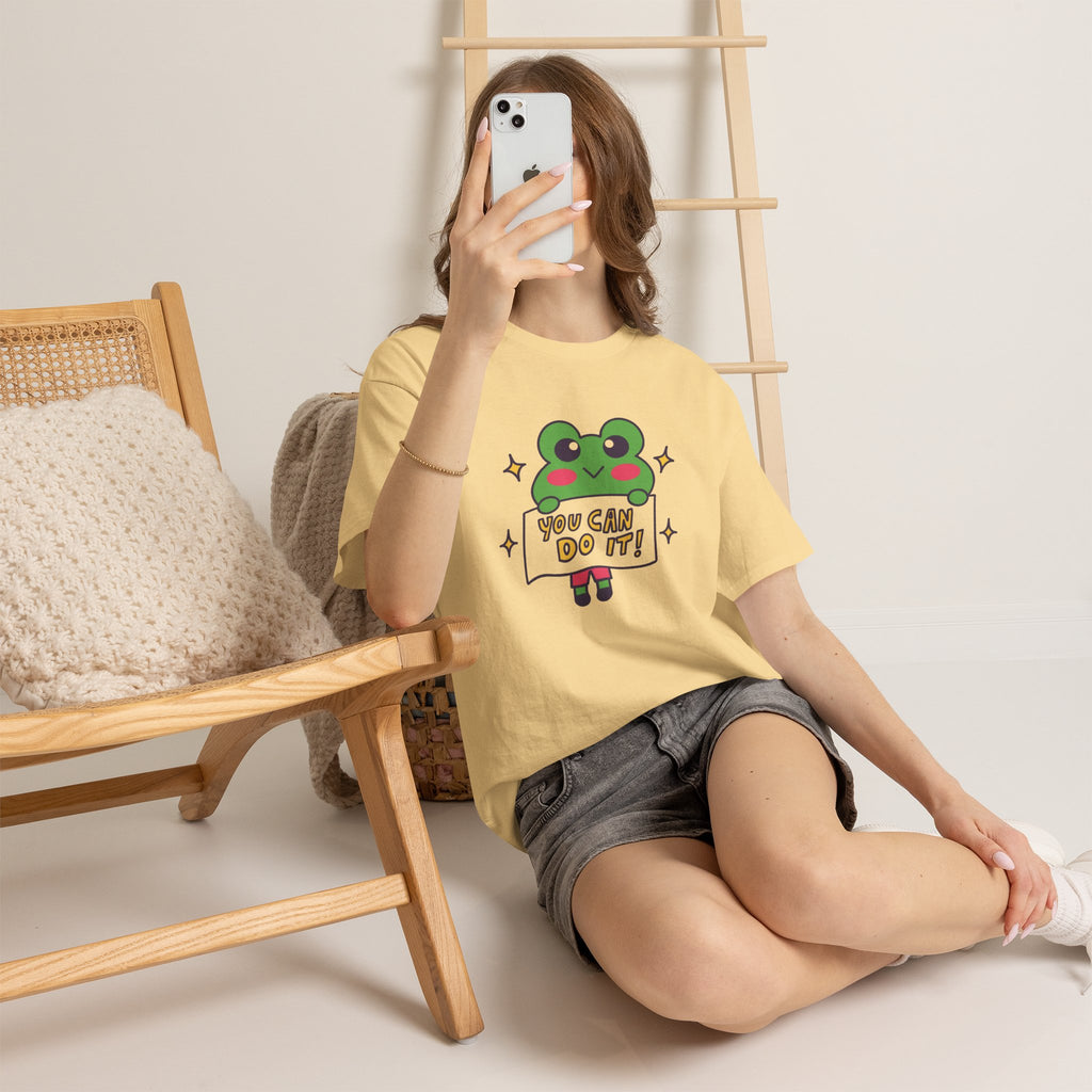 Cute Frog "You Can Do It!" Tee