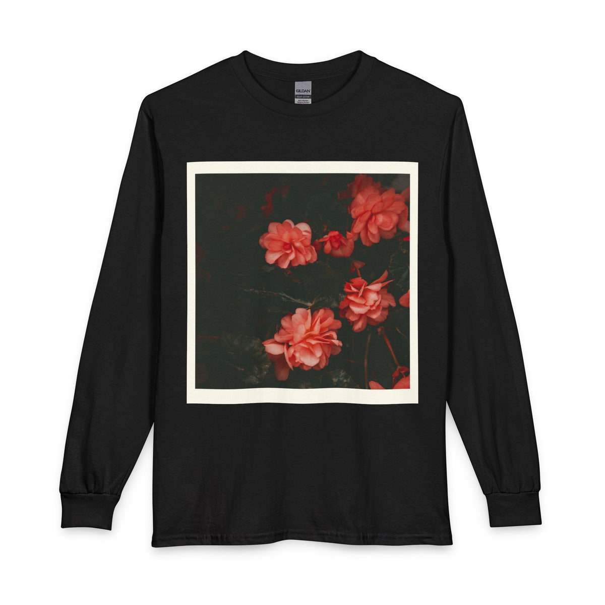 Floral Vintage Rose Long Sleeve Tee