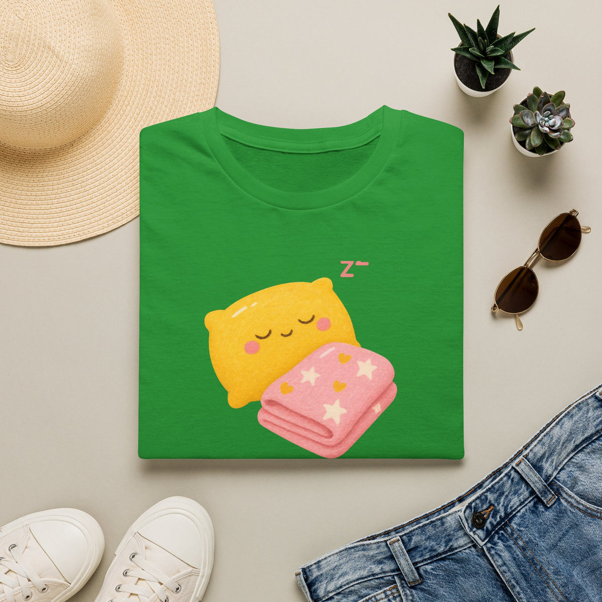 Kawaii Sleeping Pillow T-Shirt