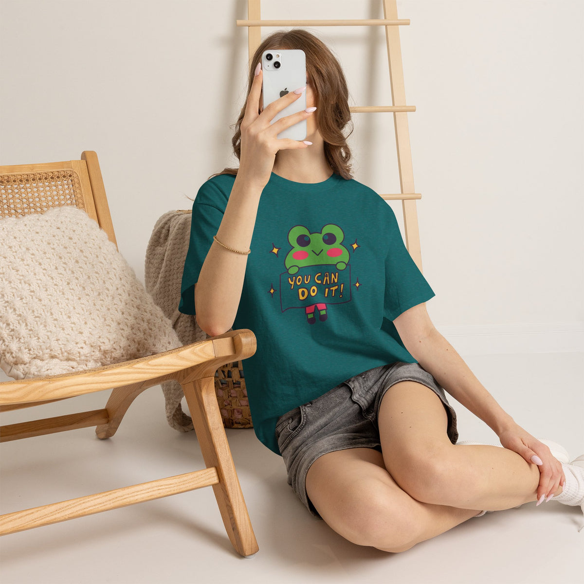 Cute Frog "You Can Do It!" Tee