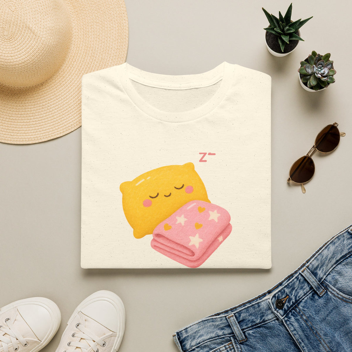 Kawaii Sleeping Pillow T-Shirt