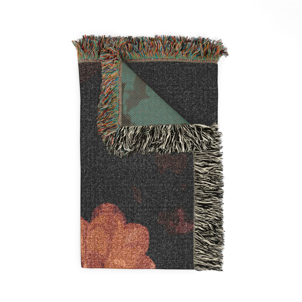 Vintage Floral Woven Blanket