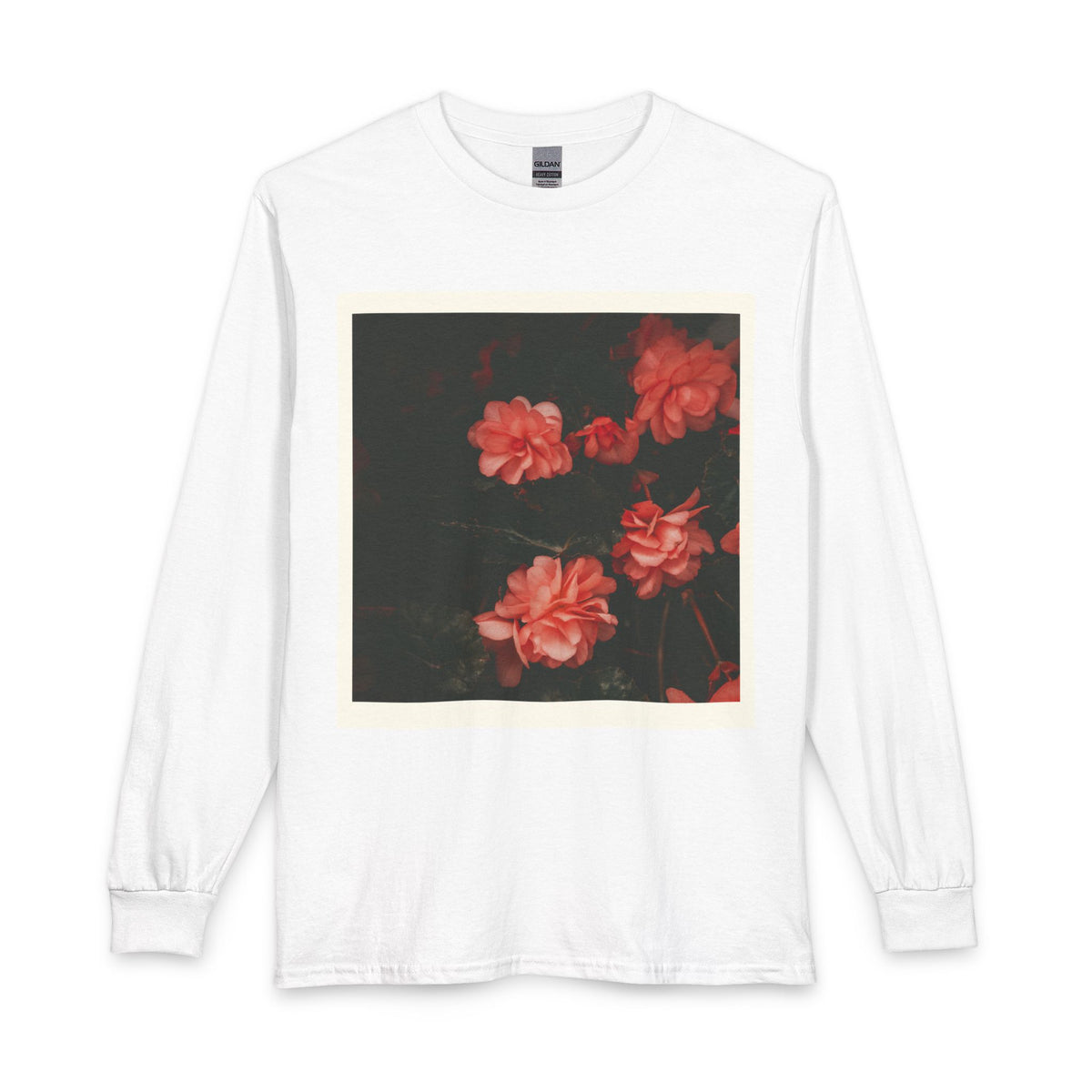 Floral Vintage Rose Long Sleeve Tee