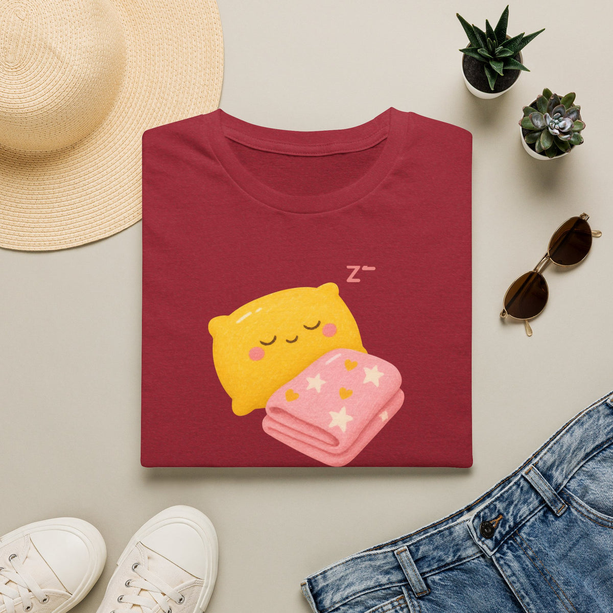 Kawaii Sleeping Pillow T-Shirt