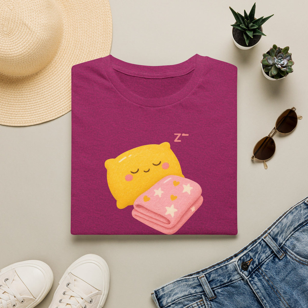 Kawaii Sleeping Pillow T-Shirt