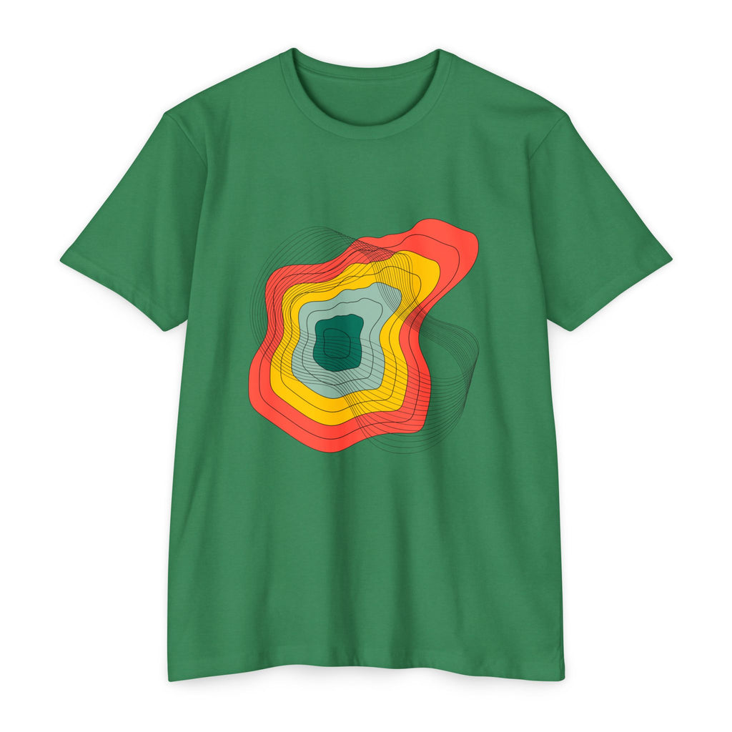 Abstract Topographic Lines T-Shirt