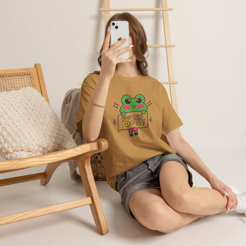 Cute Frog "You Can Do It!" Tee