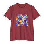Retro Geometric Mosaic T-Shirt