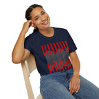 Minimalist Red Barcode T-Shirt