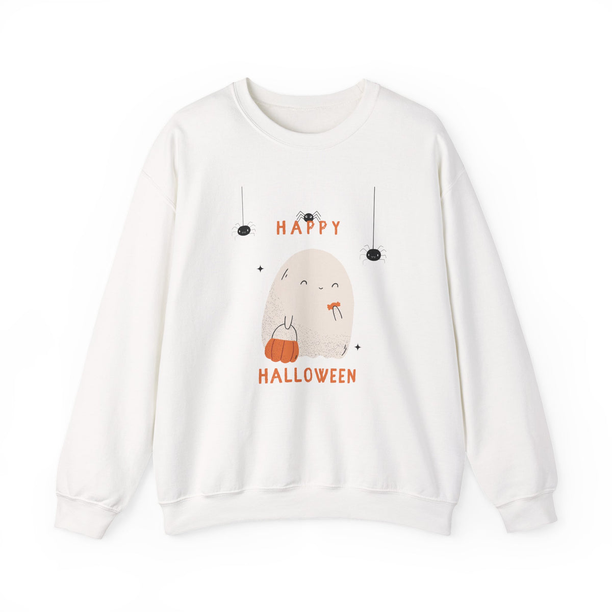 Cute Ghost Halloween Crewnec