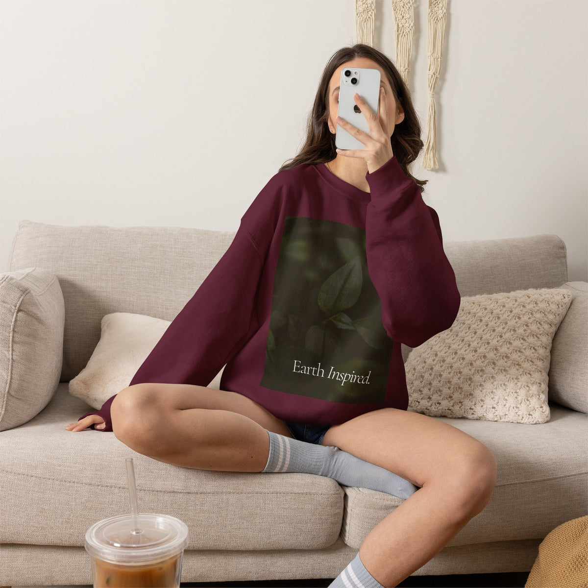 Earth Inspired Crewneck Sweatshirt