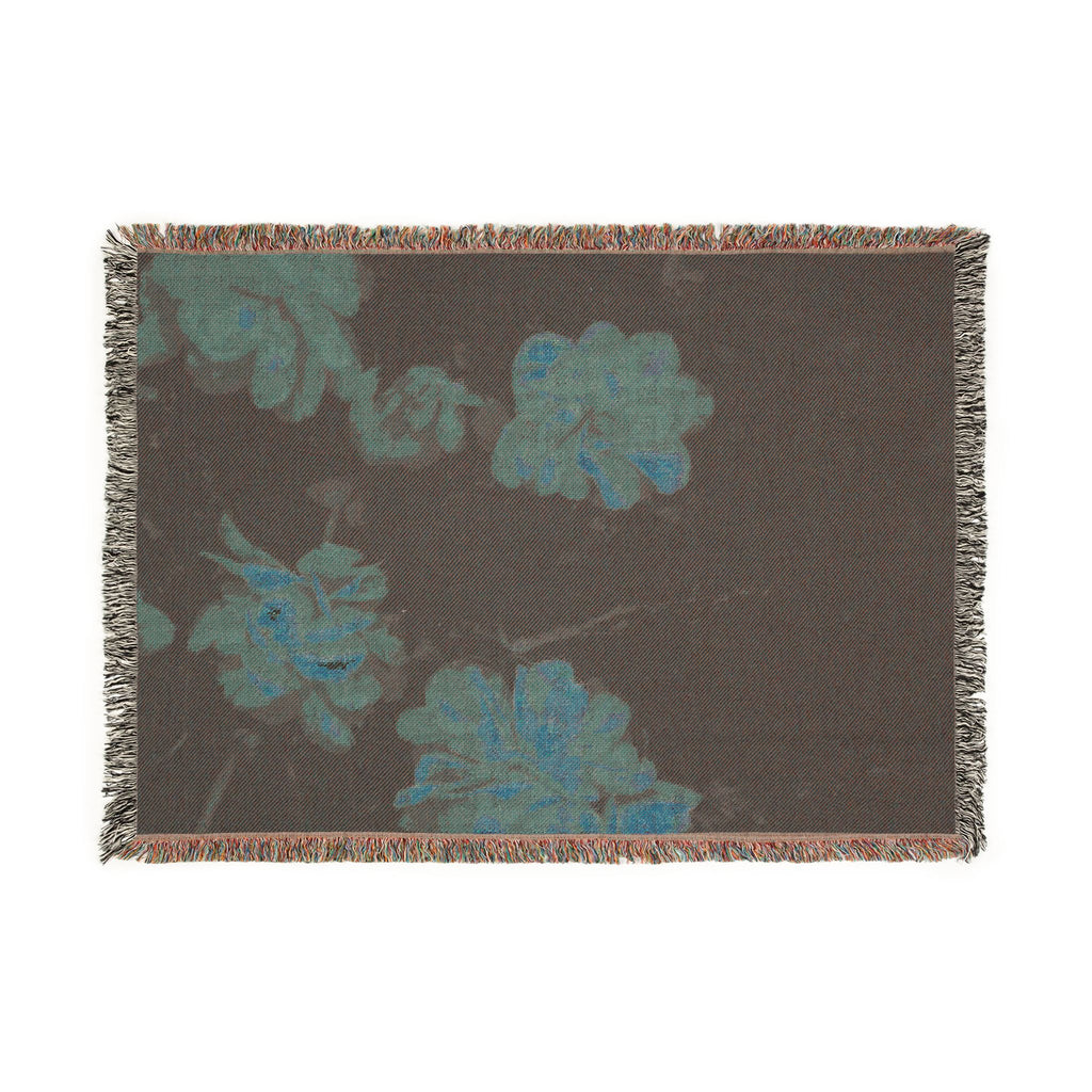 Vintage Floral Woven Blanket