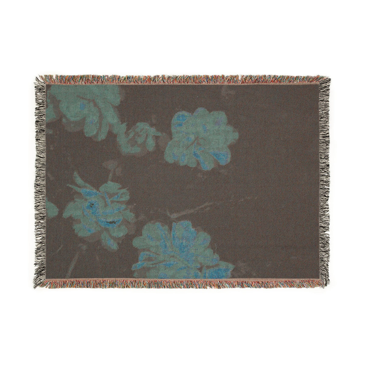 Vintage Floral Woven Blanket