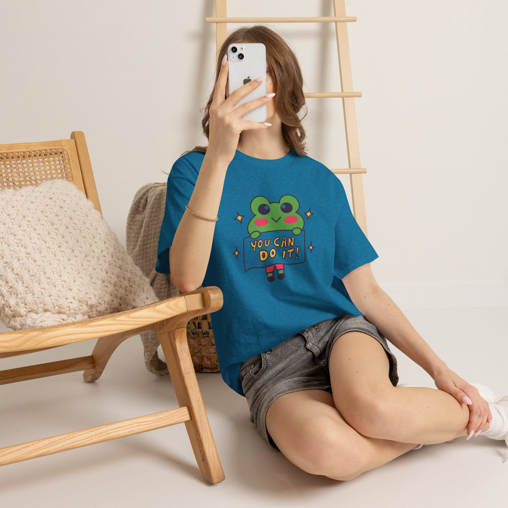 Cute Frog "You Can Do It!" Tee
