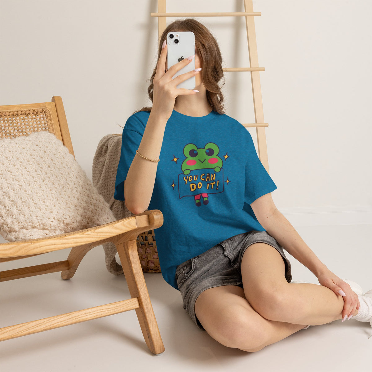 Cute Frog "You Can Do It!" Tee