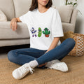 Panda, Pickle & Cactus Trio T-Shirt — Unisex Graphic Tee