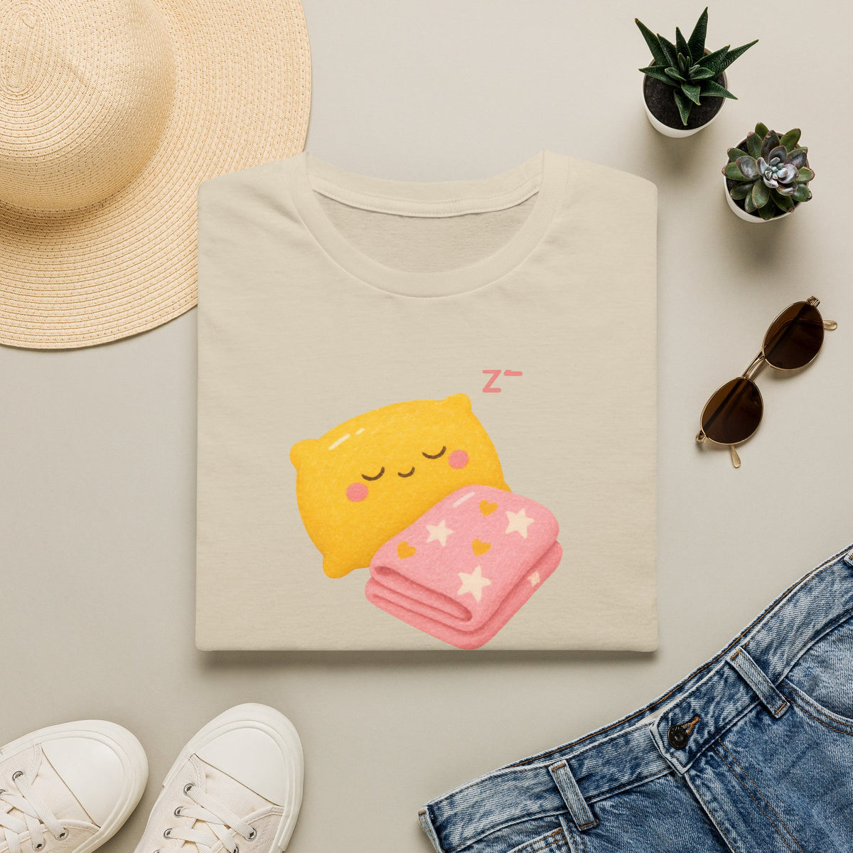 Kawaii Sleeping Pillow T-Shirt