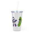 Plastic Tumbler with Straw