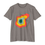 Abstract Topographic Lines T-Shirt