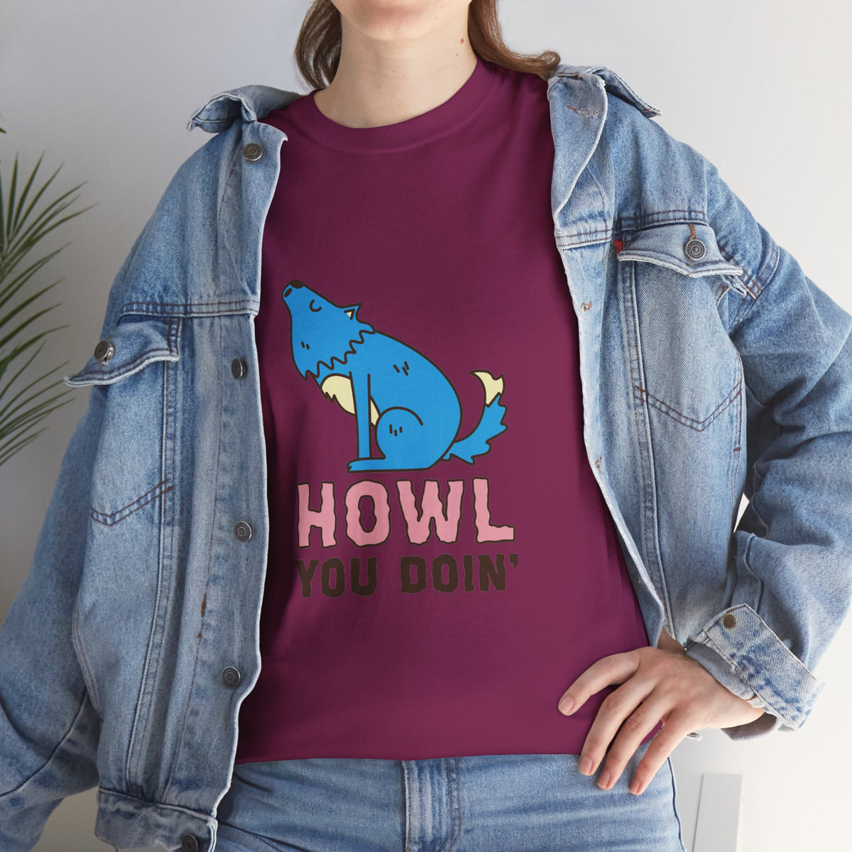 Howl You Doin' Wolf Unisex T-Shirt