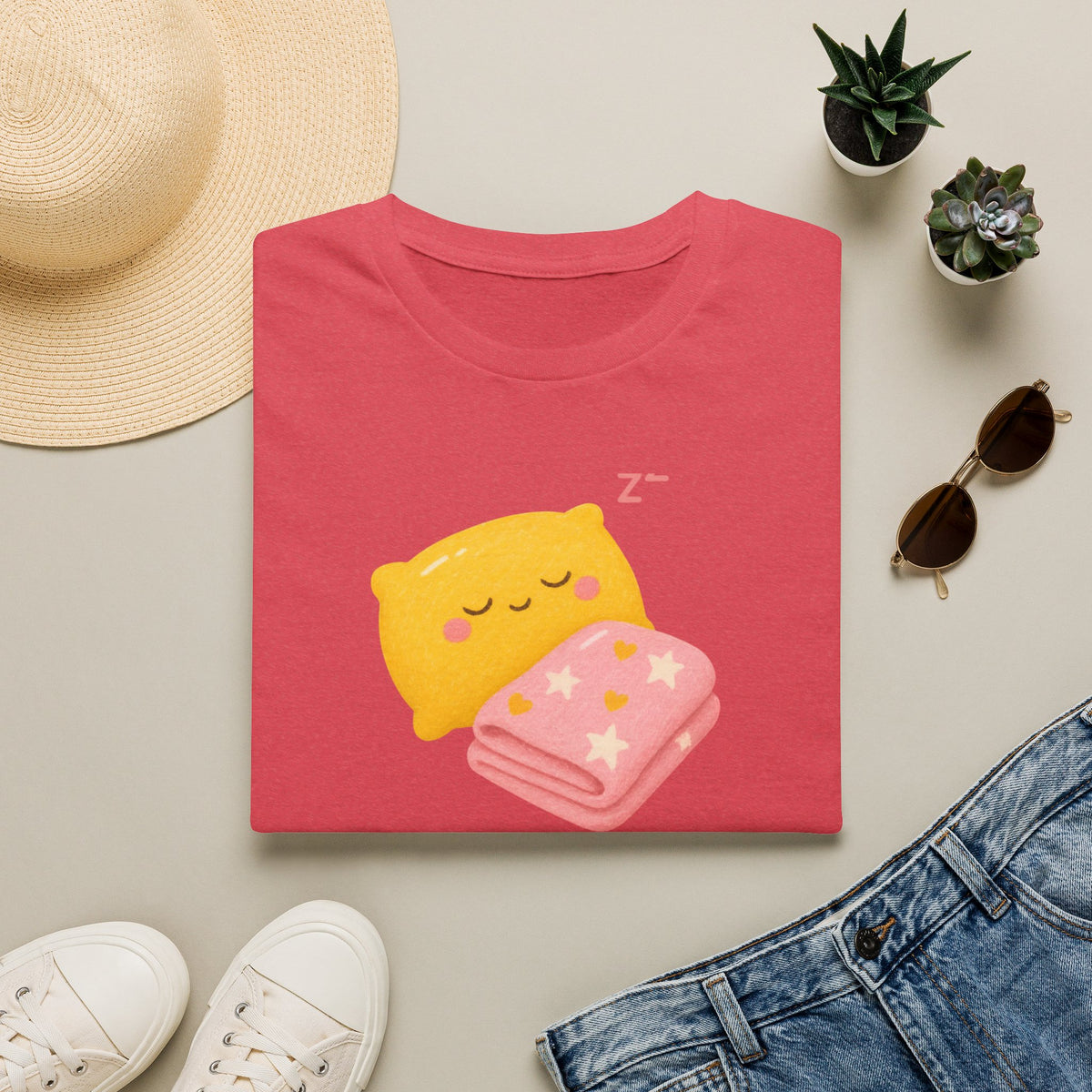 Kawaii Sleeping Pillow T-Shirt