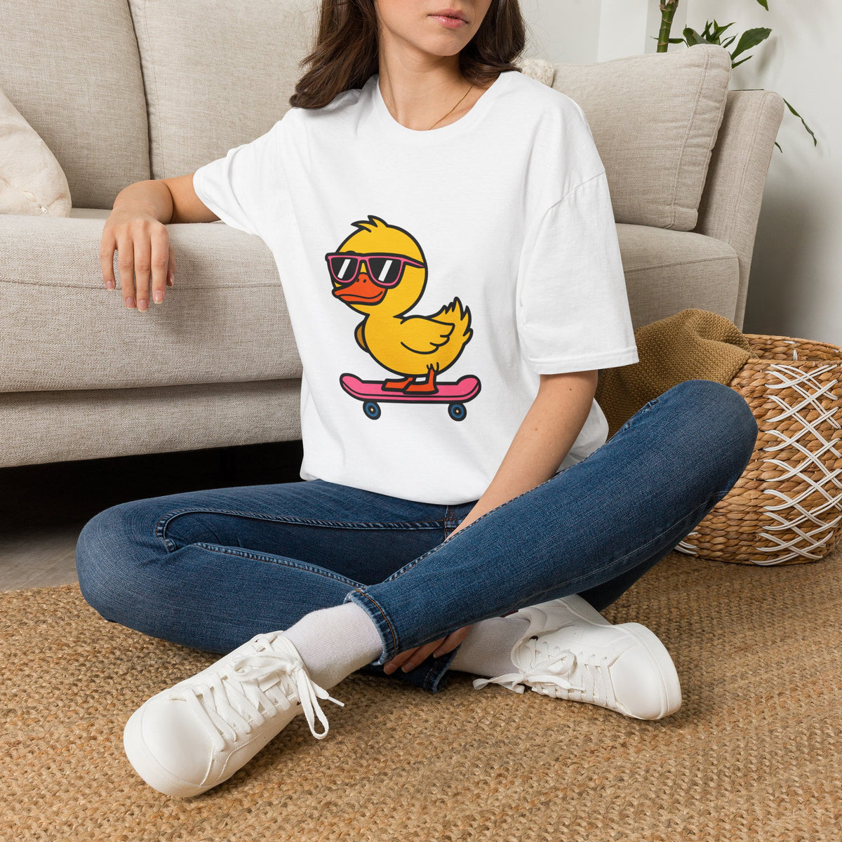 Cool Skateboard Duck T-Shirt