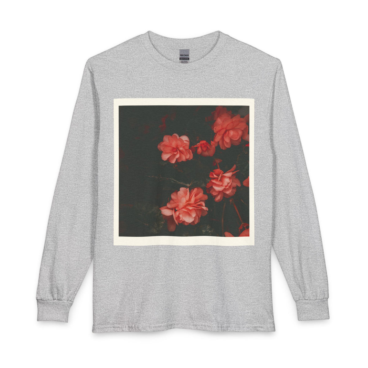 Floral Vintage Rose Long Sleeve Tee