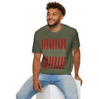 Minimalist Red Barcode T-Shirt