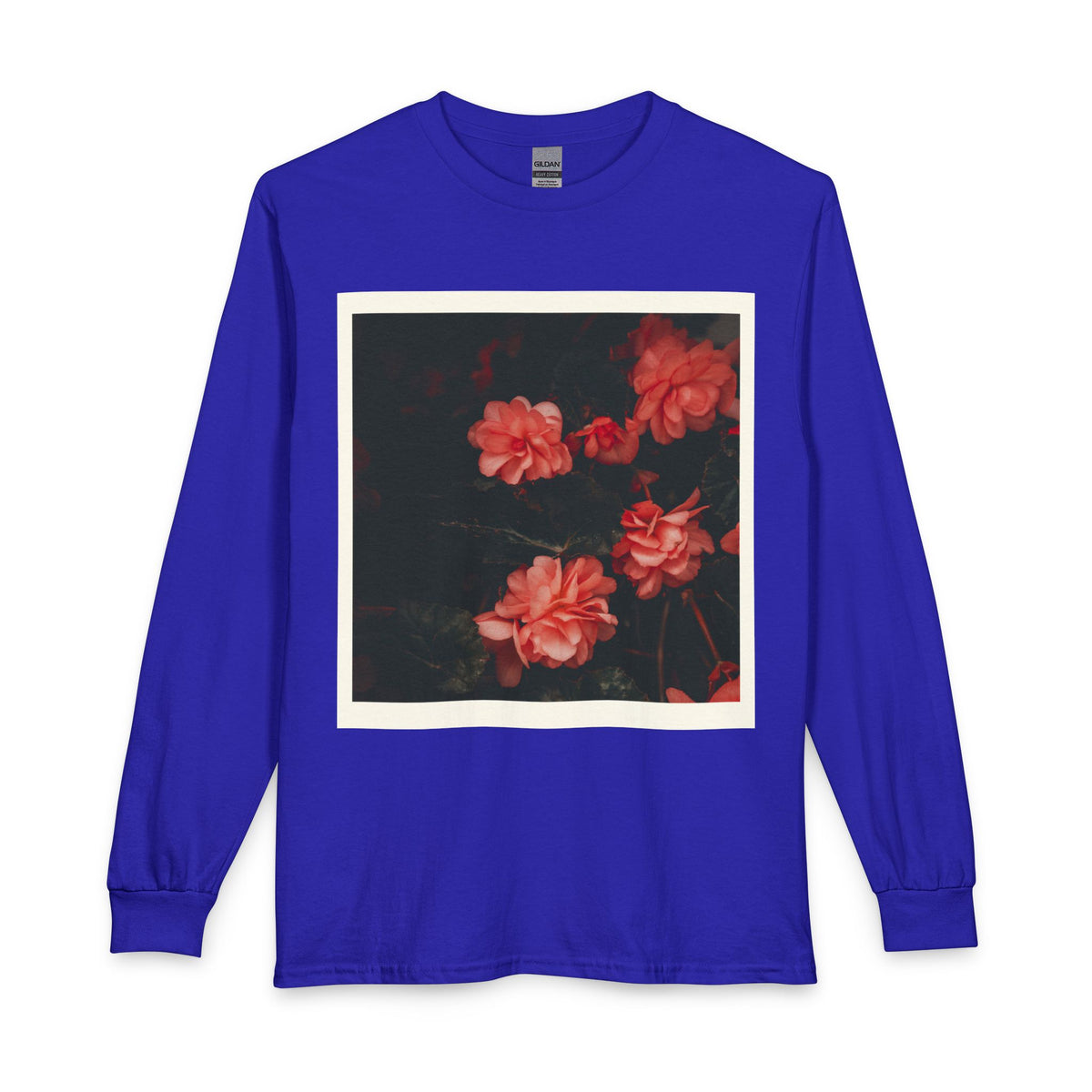 Floral Vintage Rose Long Sleeve Tee