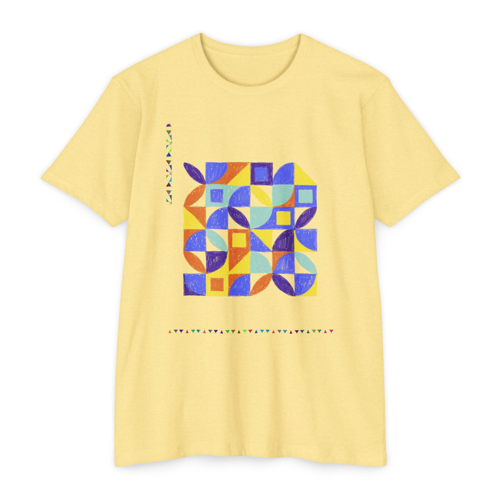Retro Geometric Mosaic T-Shirt
