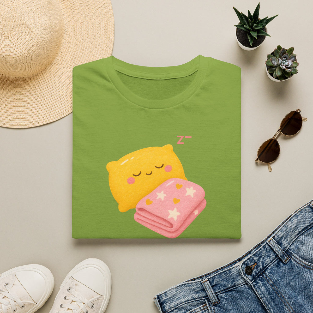 Kawaii Sleeping Pillow T-Shirt