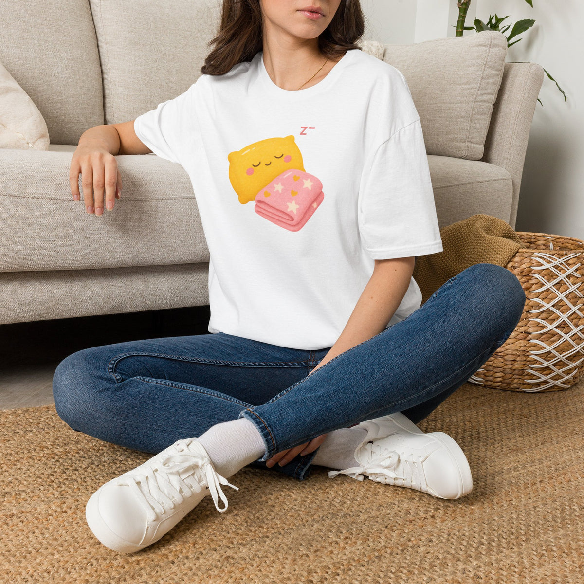 Kawaii Sleeping Pillow T-Shirt