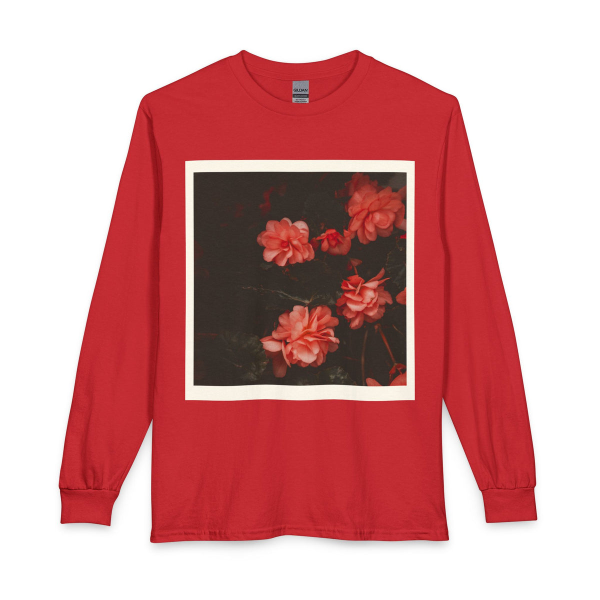 Floral Vintage Rose Long Sleeve Tee