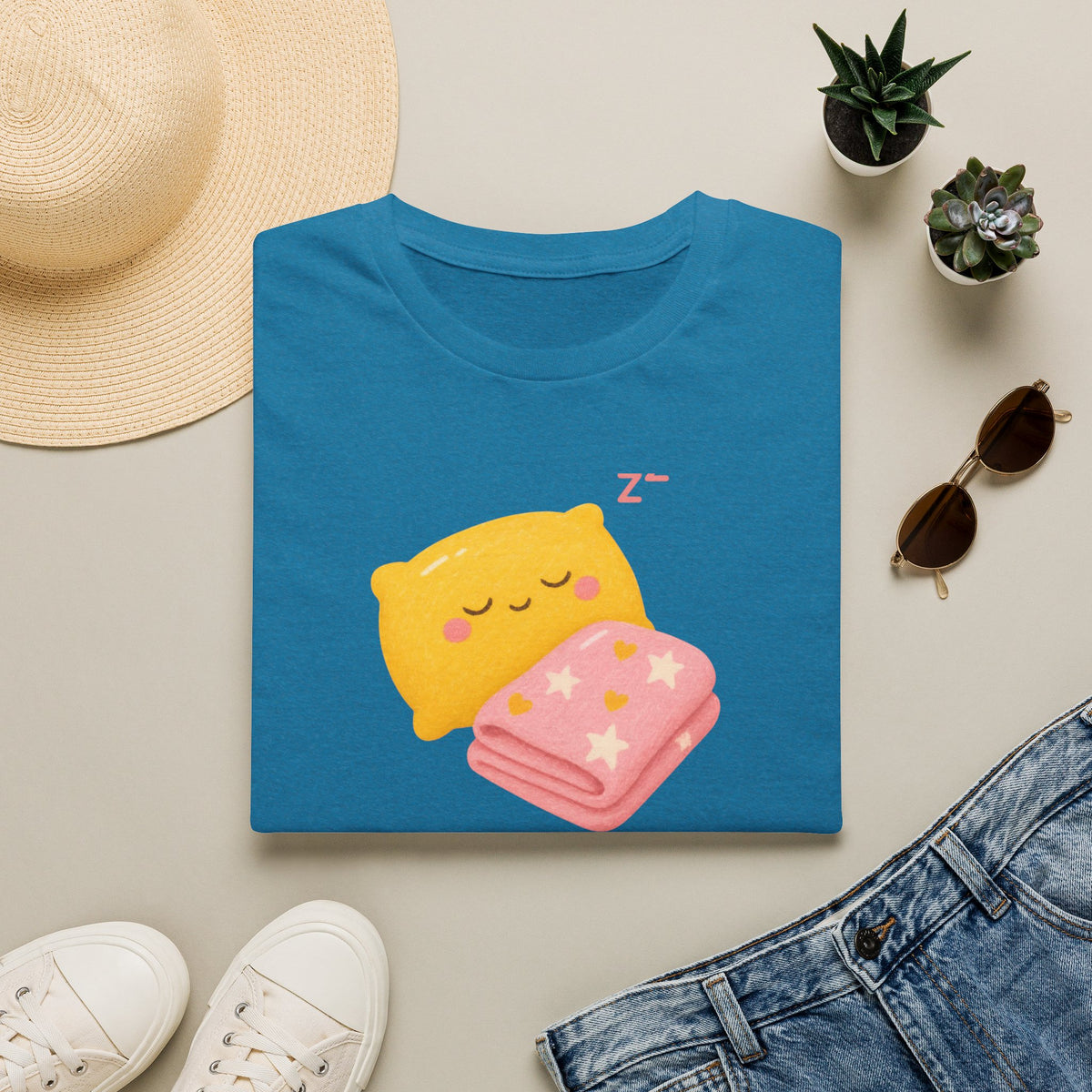 Kawaii Sleeping Pillow T-Shirt