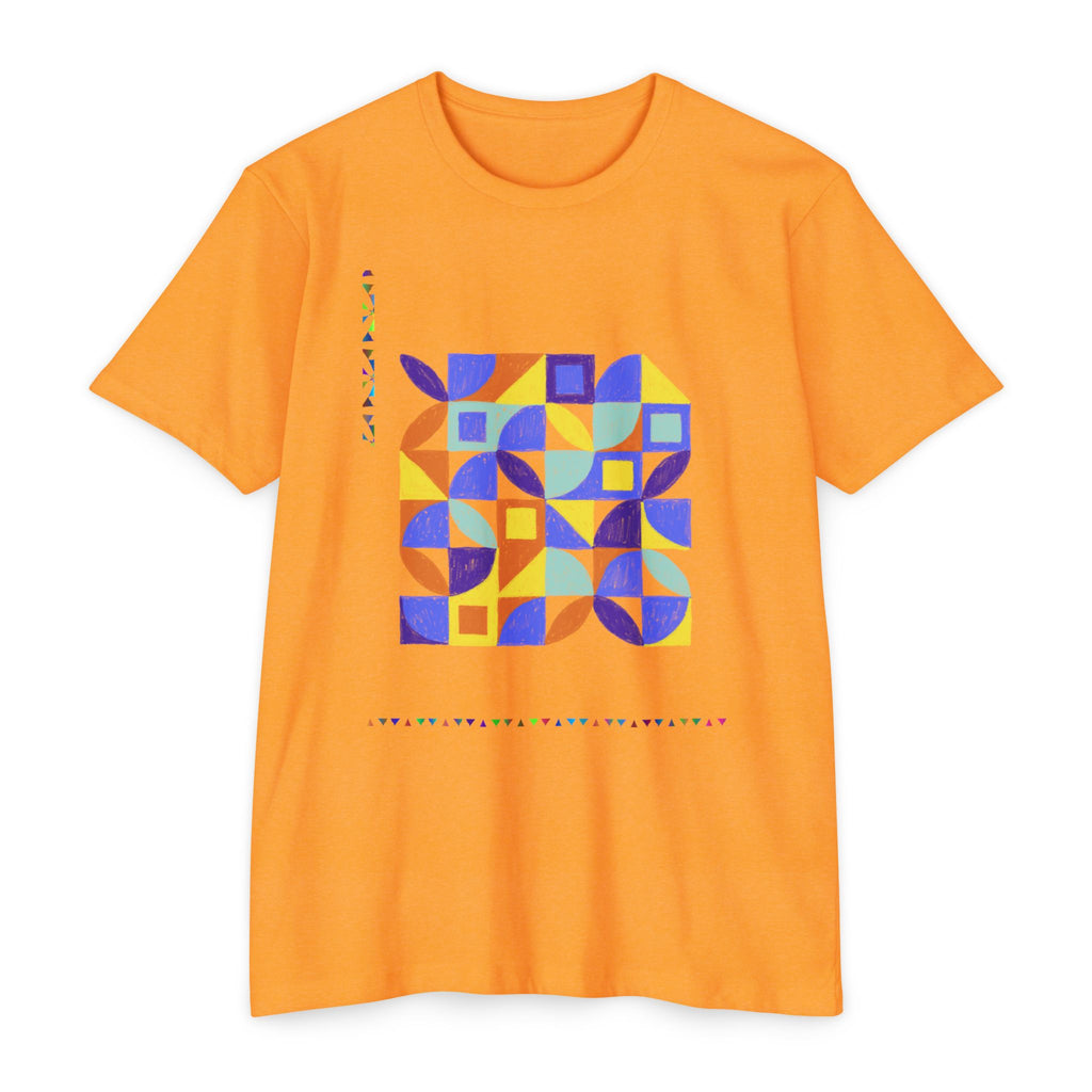 Retro Geometric Mosaic T-Shirt