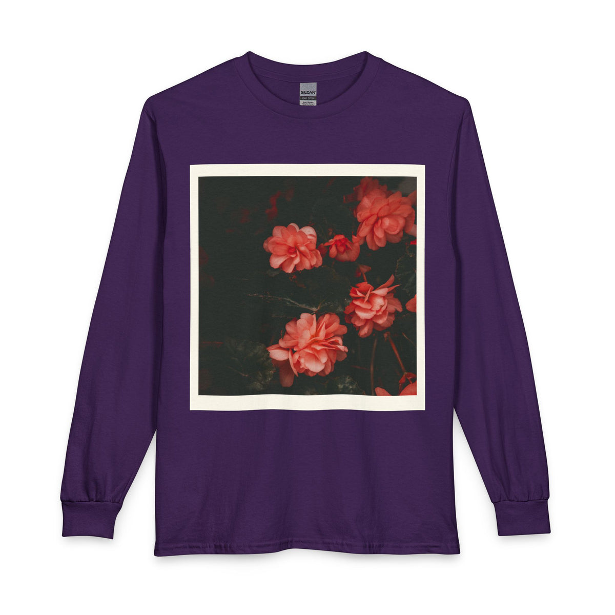 Floral Vintage Rose Long Sleeve Tee