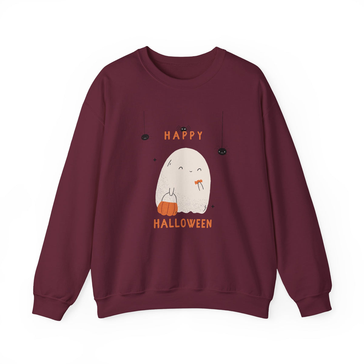 Cute Ghost Halloween Crewnec