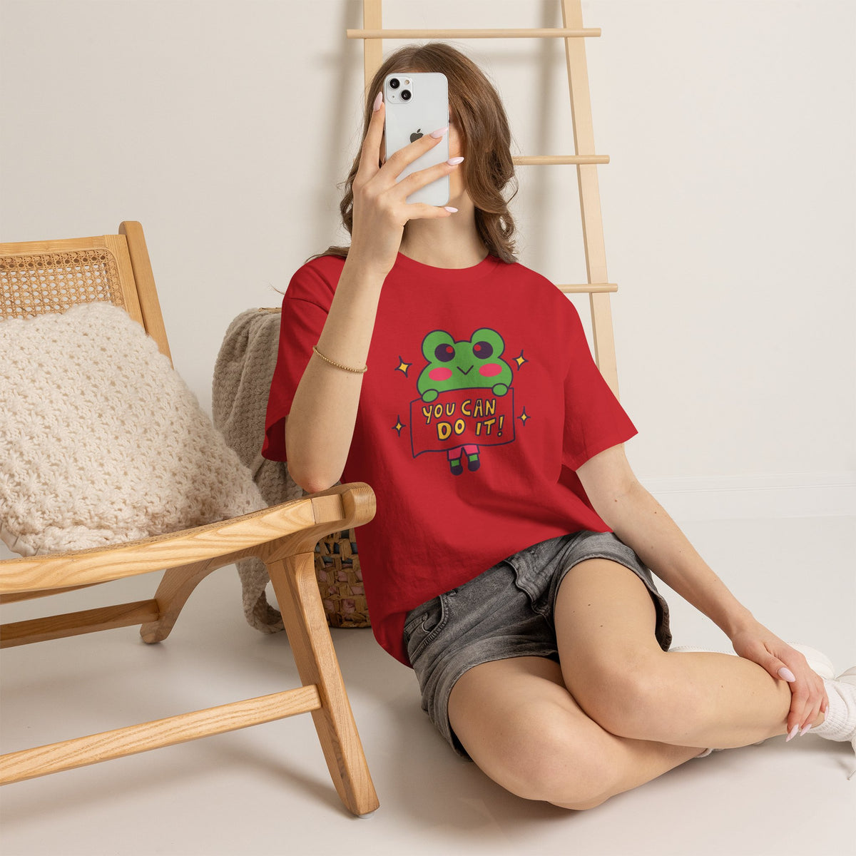 Cute Frog "You Can Do It!" Tee