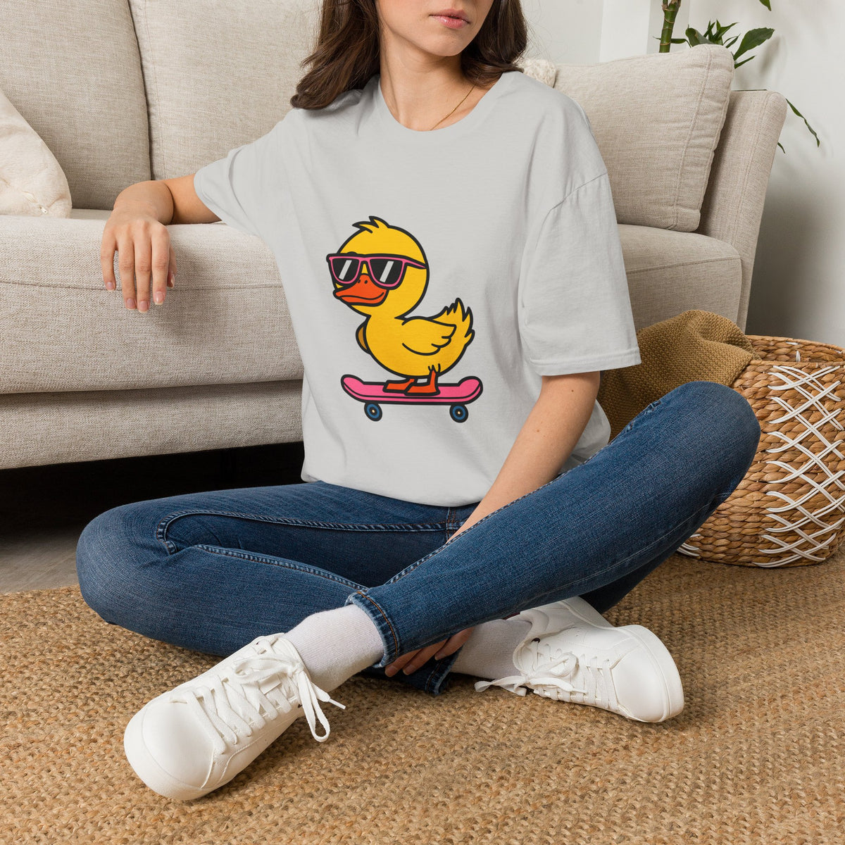 Cool Skateboard Duck T-Shirt