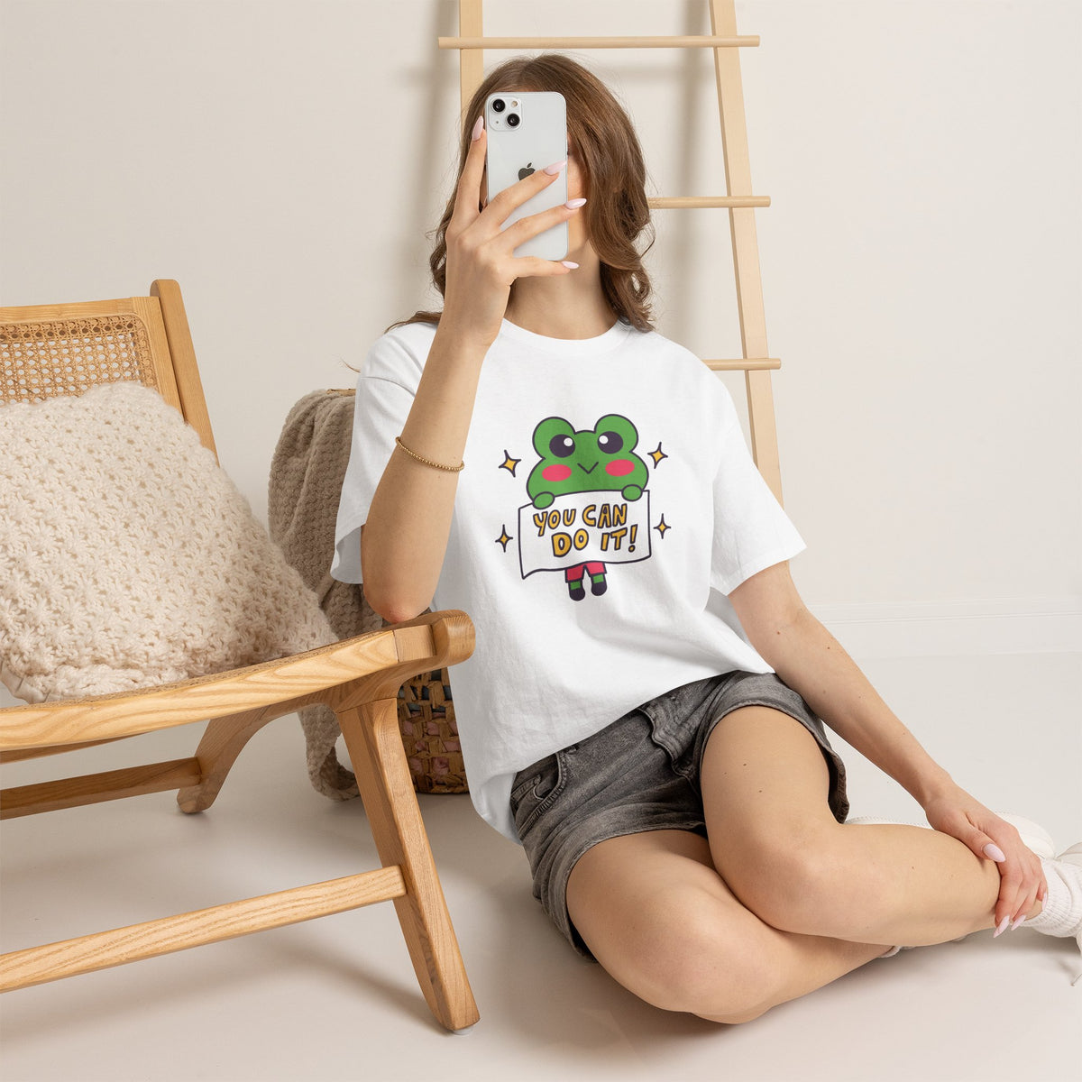Cute Frog "You Can Do It!" Tee