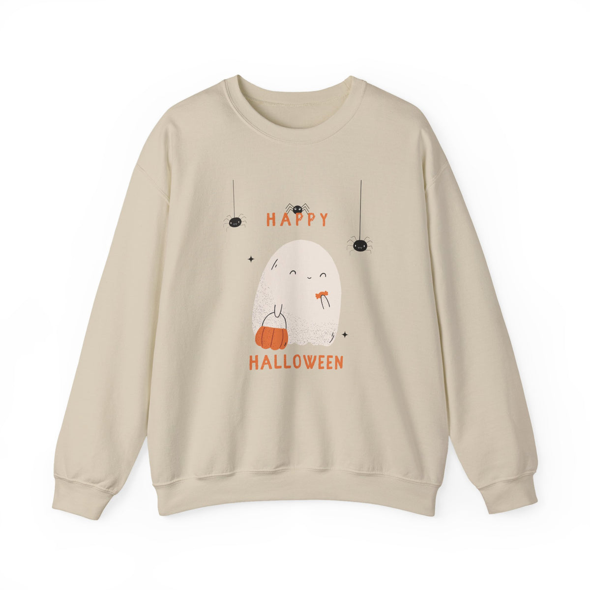 Cute Ghost Halloween Crewnec