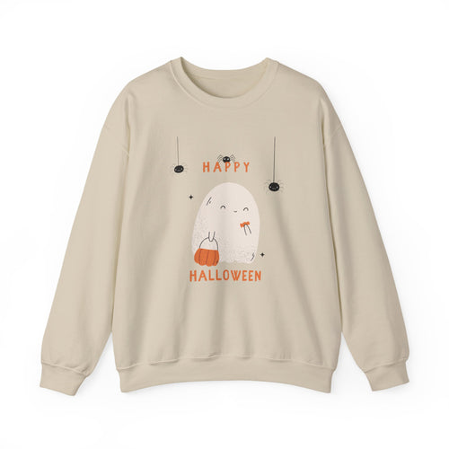 Cute Ghost Halloween Crewnec