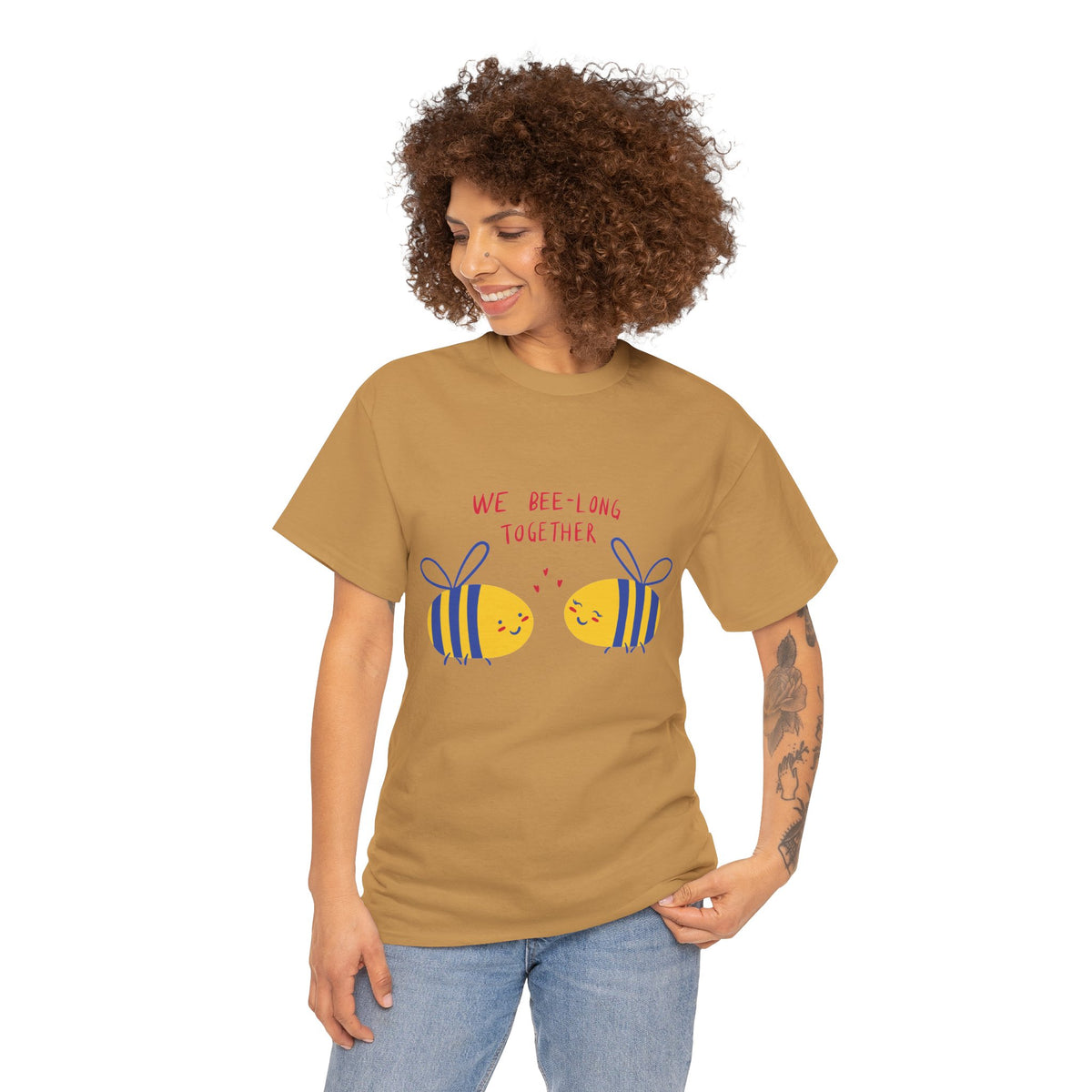Bee-Long Together Tee — Cute Couples Bee Graphic Unisex Shirt