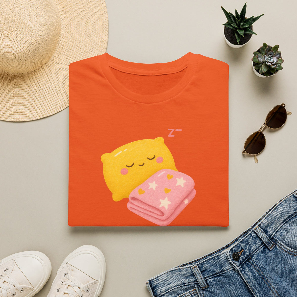 Kawaii Sleeping Pillow T-Shirt