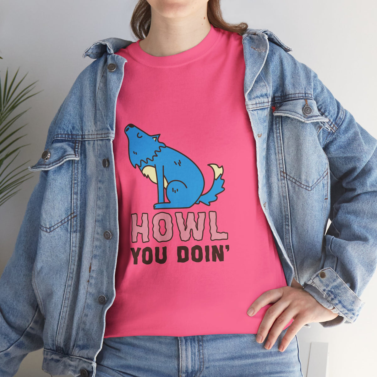 Howl You Doin' Wolf Unisex T-Shirt
