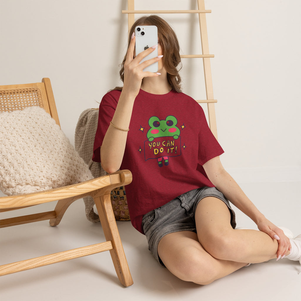 Cute Frog "You Can Do It!" Tee