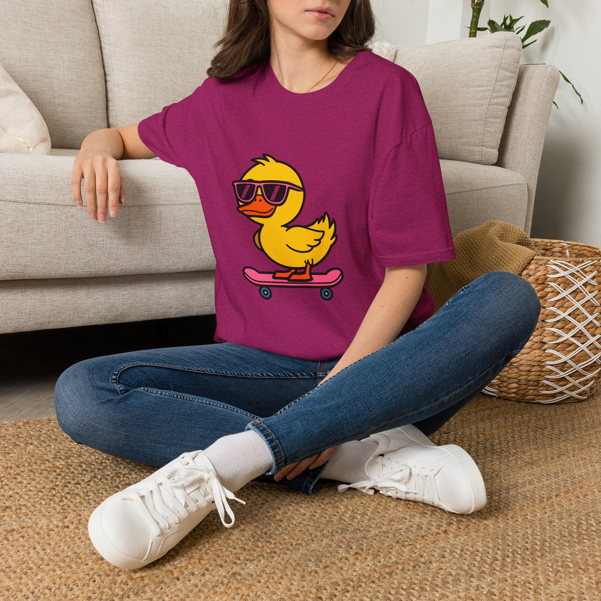 Cool Skateboard Duck T-Shirt