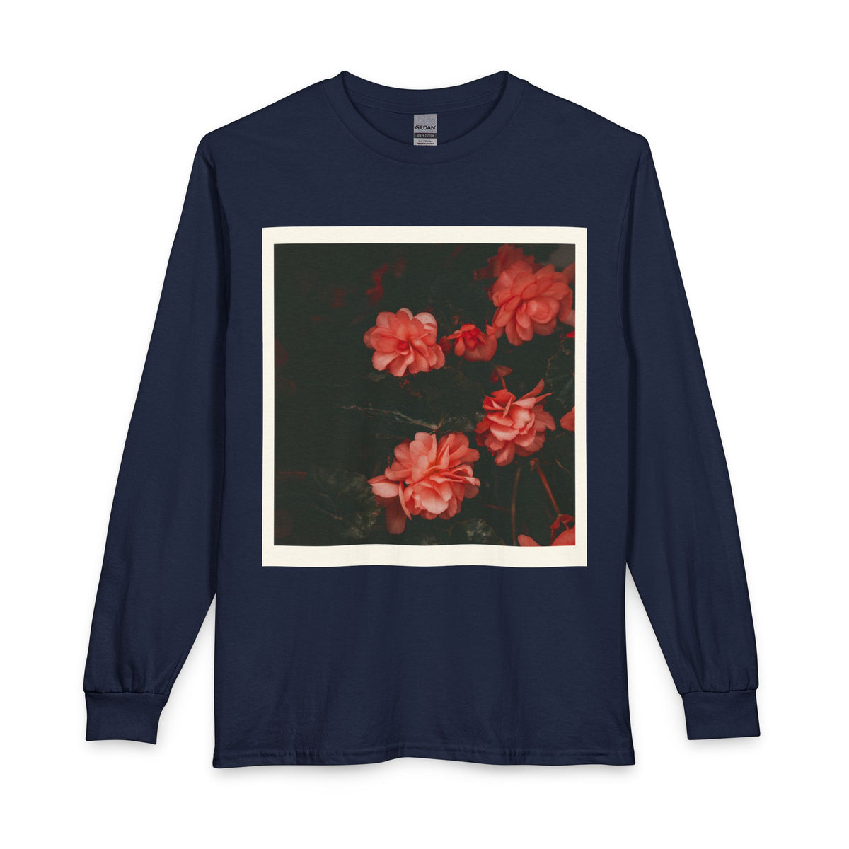 Floral Vintage Rose Long Sleeve Tee